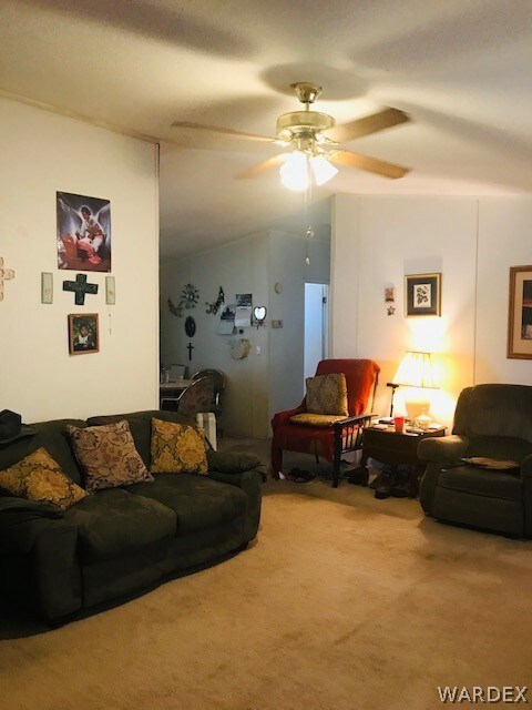 Living room view from front door entrance