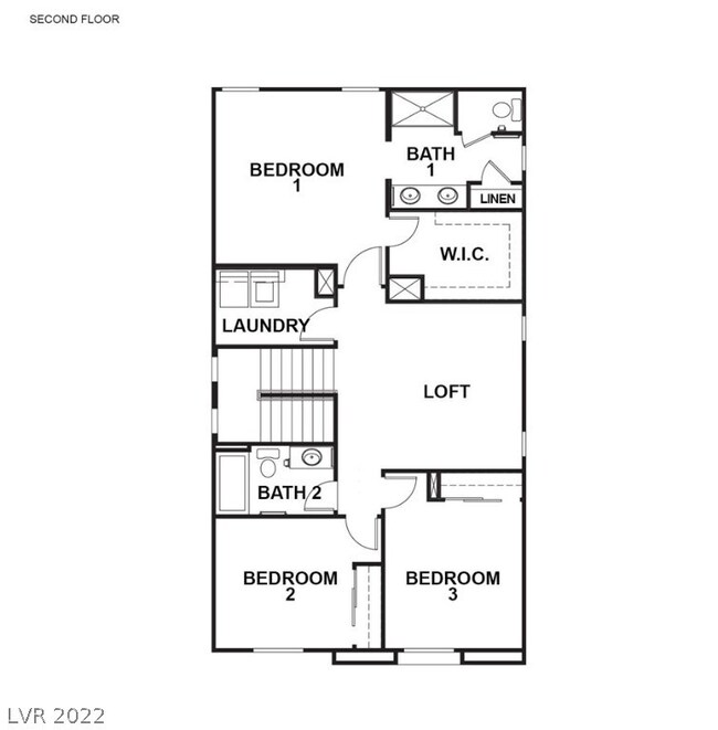 Plan 1715 First Floor on Second floor