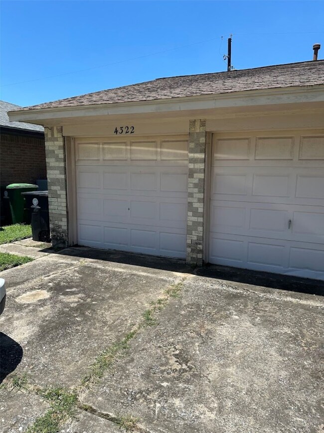 front showing two car garage
