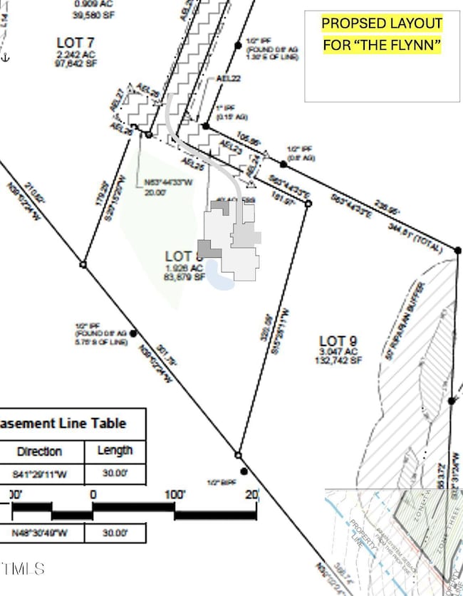 Proposed house plan site layout