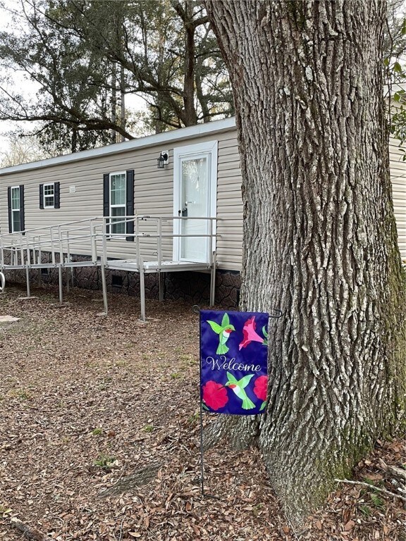 Ramp for easy access from carport
