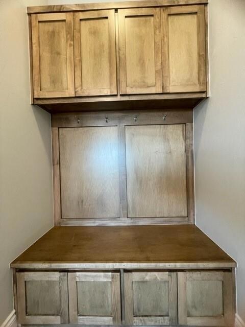 Mudroom with baseboards