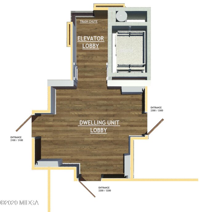 ELEVATOR DWELLING UNIT LOBBY