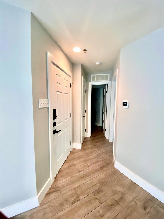 Front entrance has key and combo locking features.