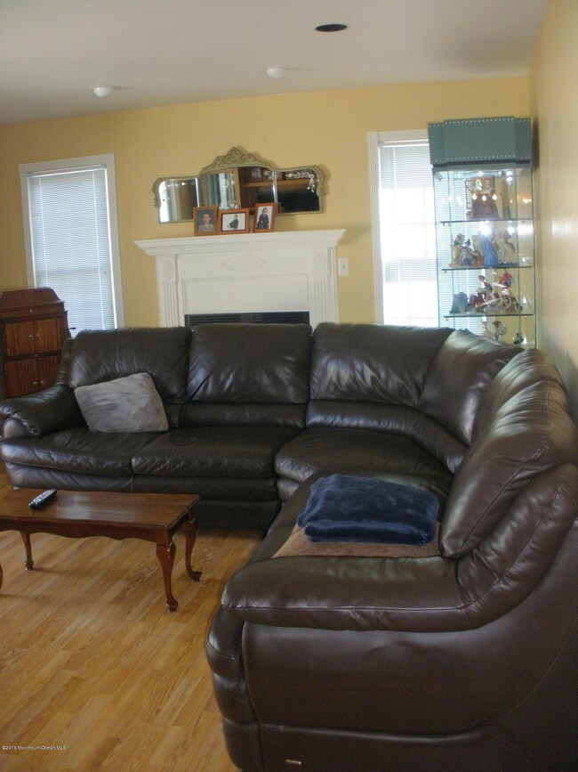 Family room with fireplace