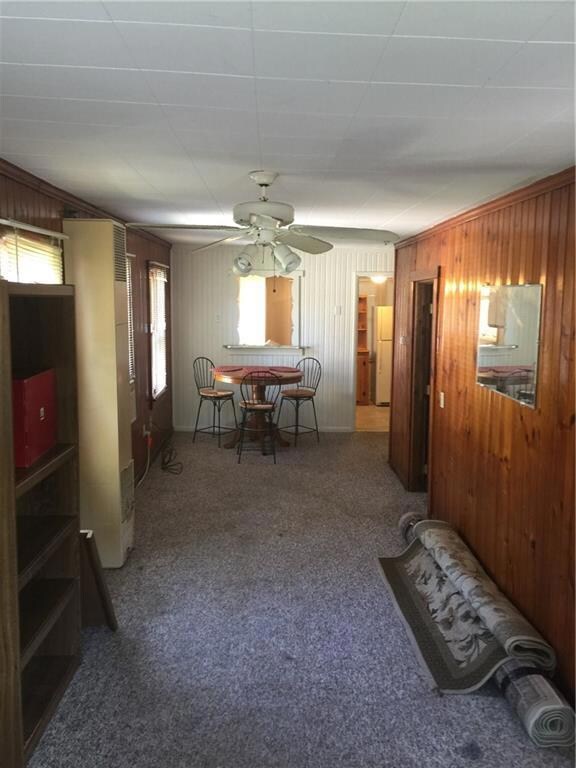 Knotty pine walls