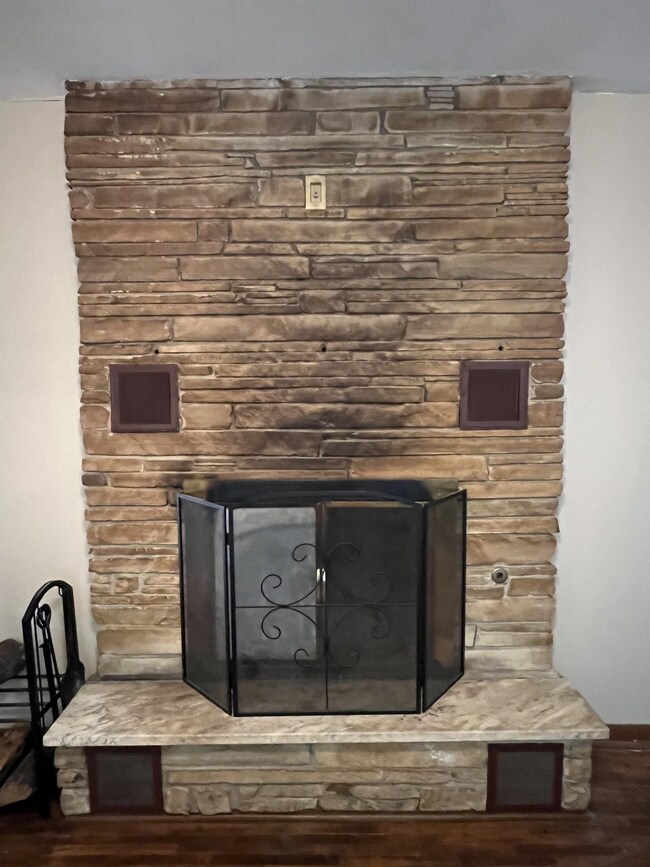 Stone Fireplace