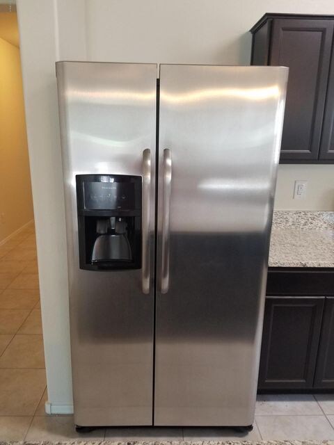 Beautiful stainless steel side by side f