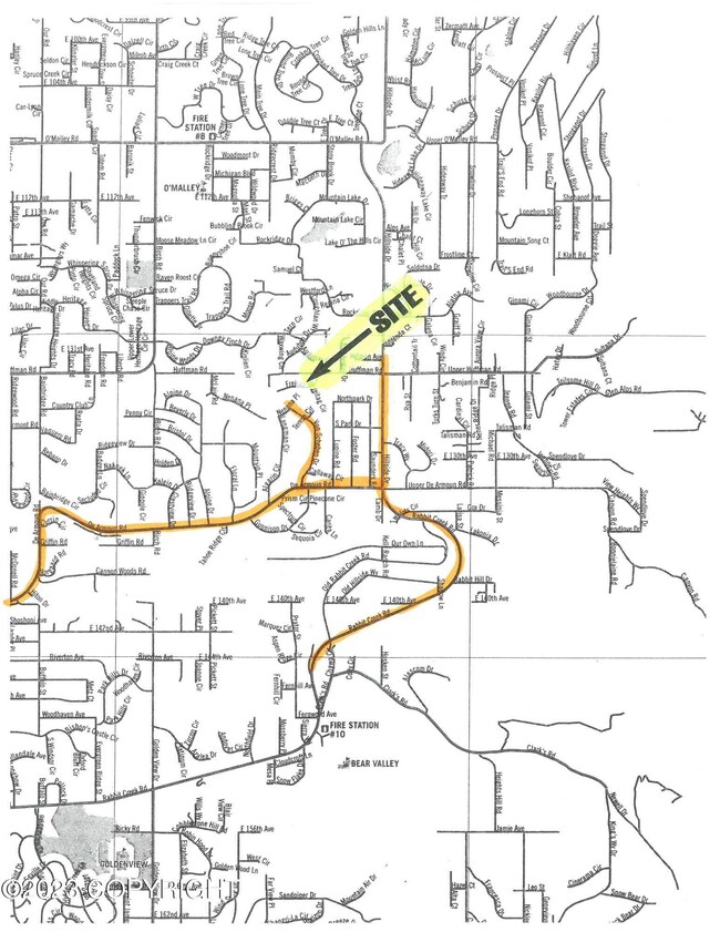 Location map Von Scheben Drive