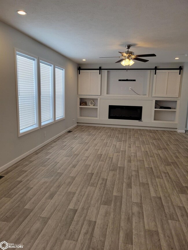 Built-in Entertainment Center with sliding storage