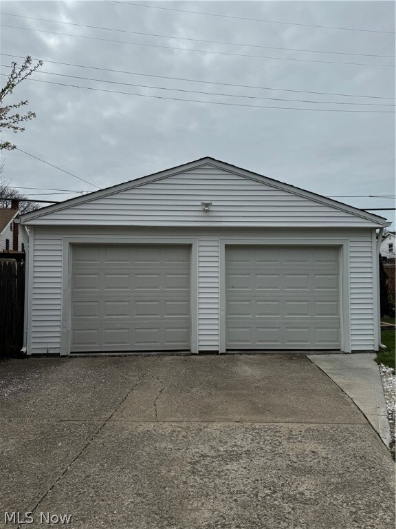 View of NEW garage since purchase