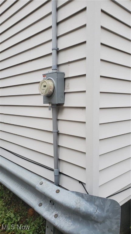 Exterior view of electric meter
