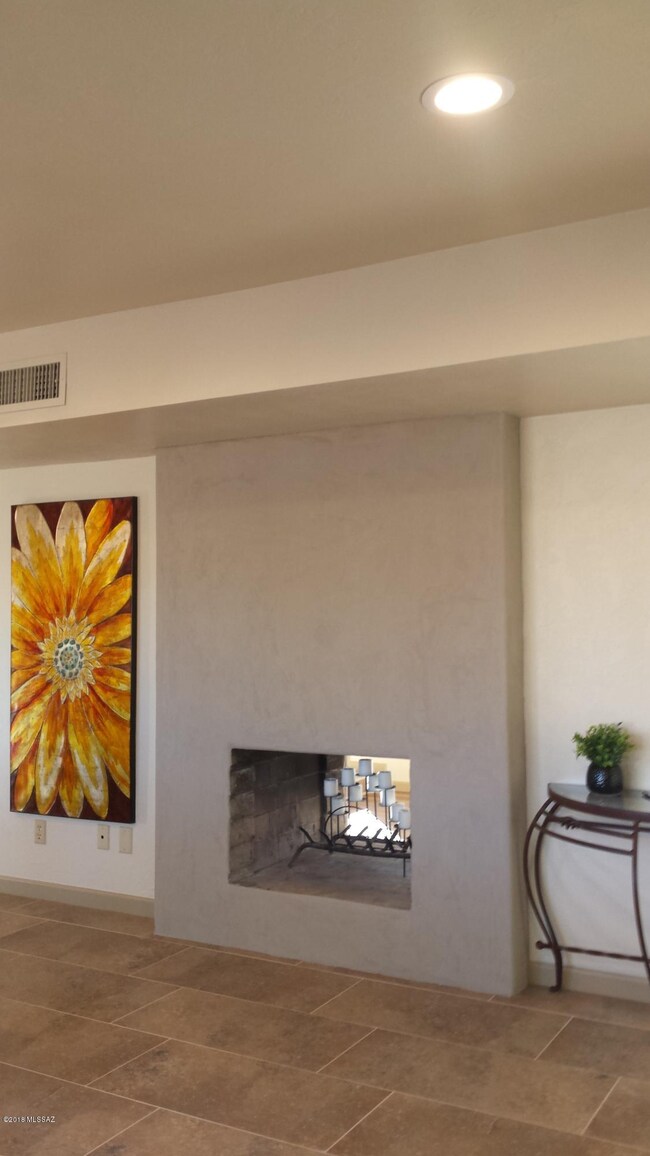 Fireplace in Kitchen