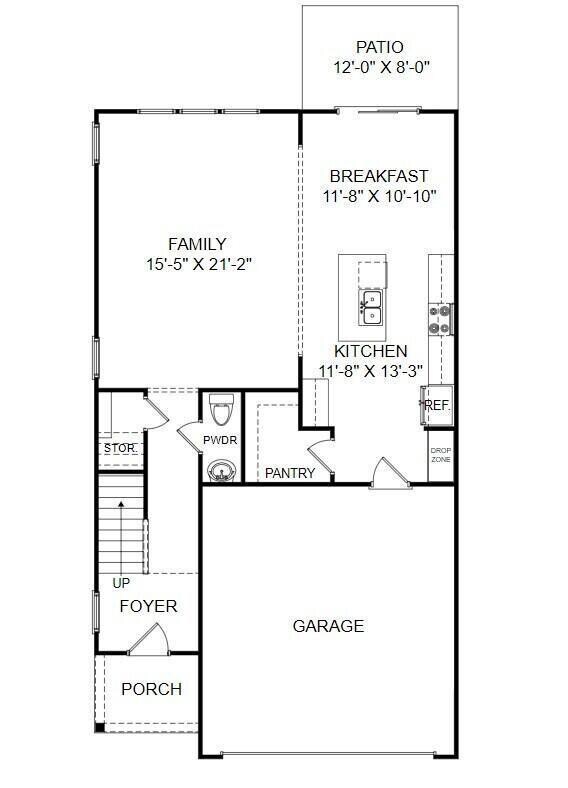 Granger Floorplan Level 1