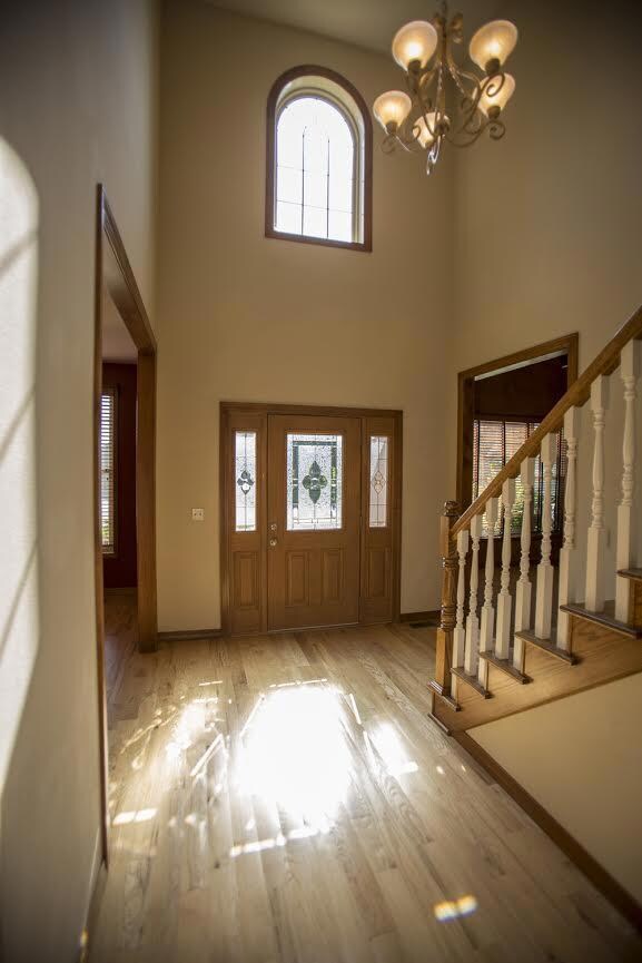 entry with stairs