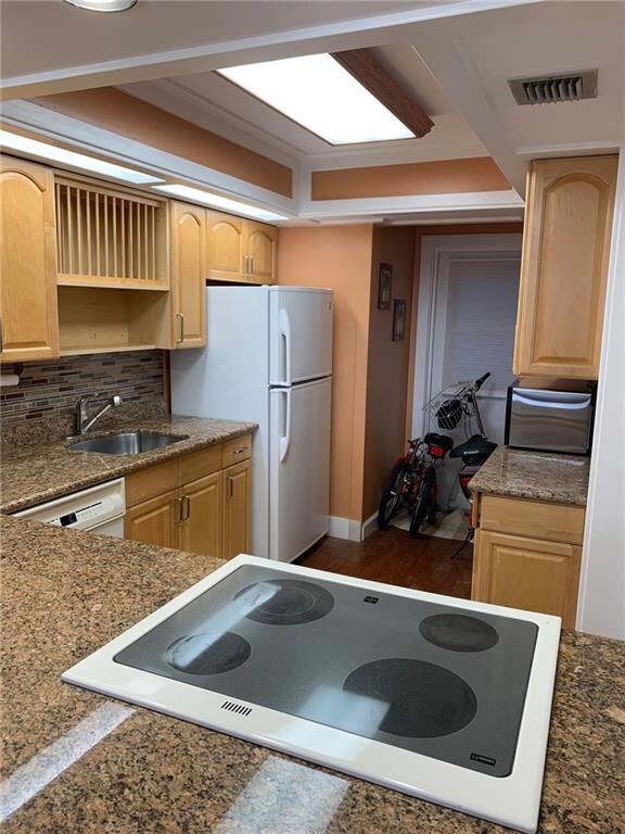Lots of granite countertops to prepare your meals