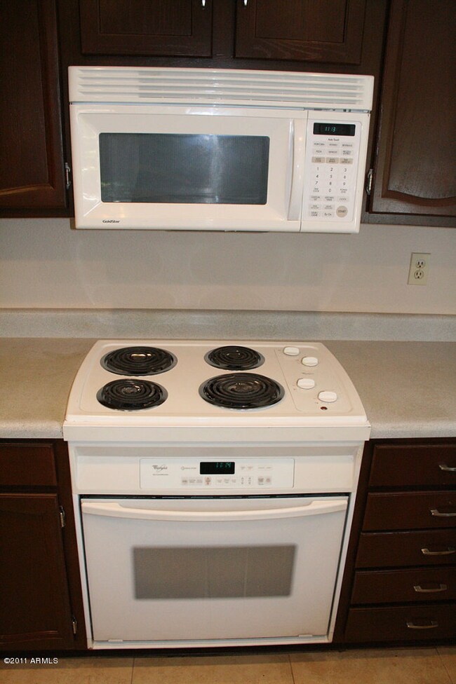 Built in microwave and stove