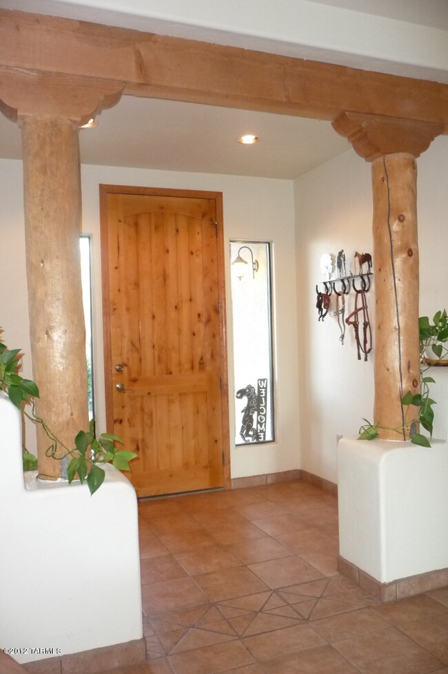 Beamed entry way