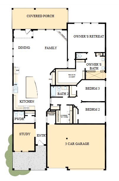 The success of a floor plan is the way you can mov