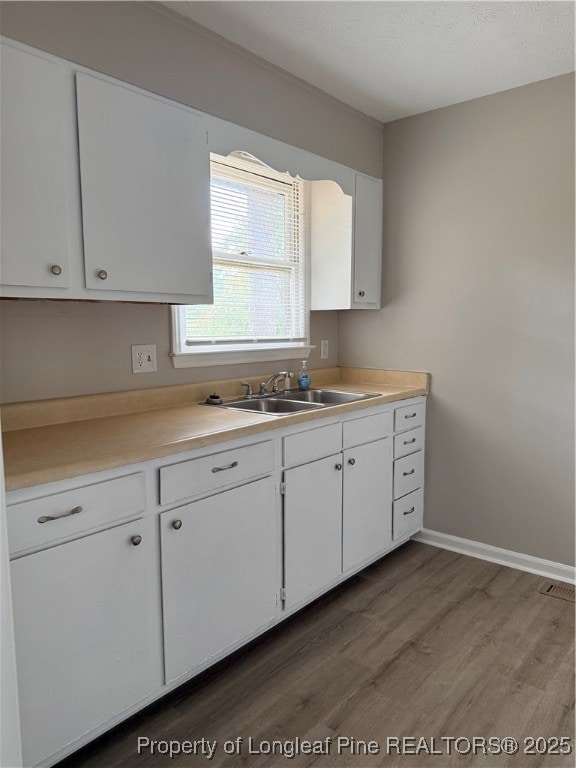 White cabinets
