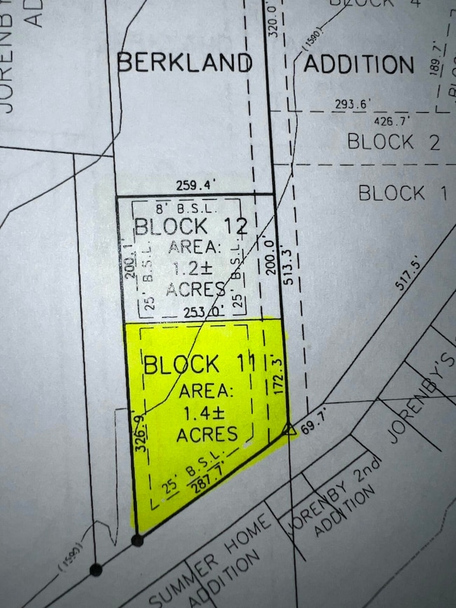 Block 11 Berkland Addition Lake Campbell