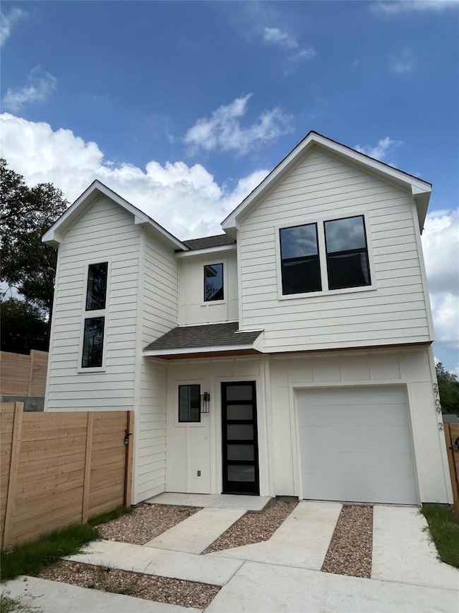 View of front of property with an attached garage