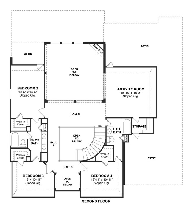 The Millie floor plan by K. Hovnanian Homes. 2nd floor shown. *Prices, plans, dimensions, features, specifications, materials, and availability of homes or communities are subject to change without notice or obligation.