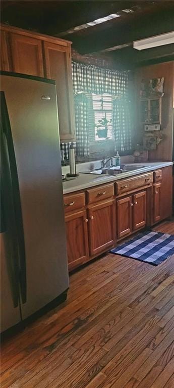 Cabin with a chimney, covered porch, central AC un