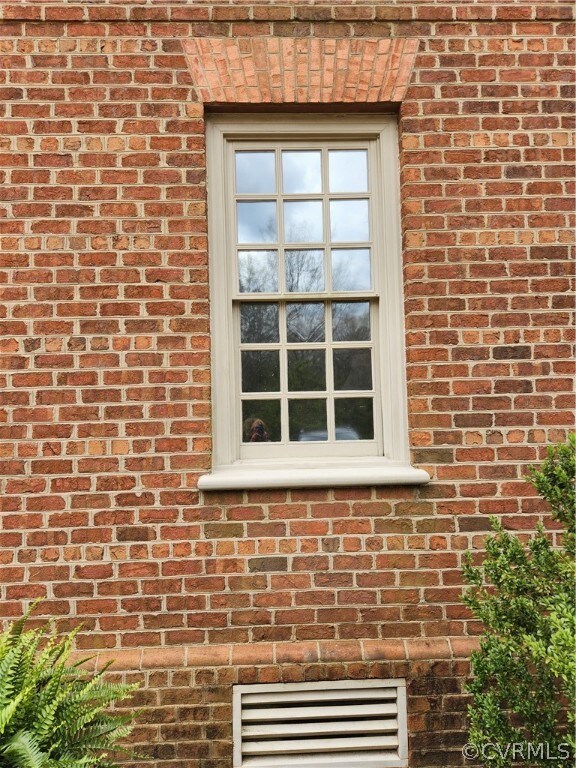 Colonial brick craftsmanship.