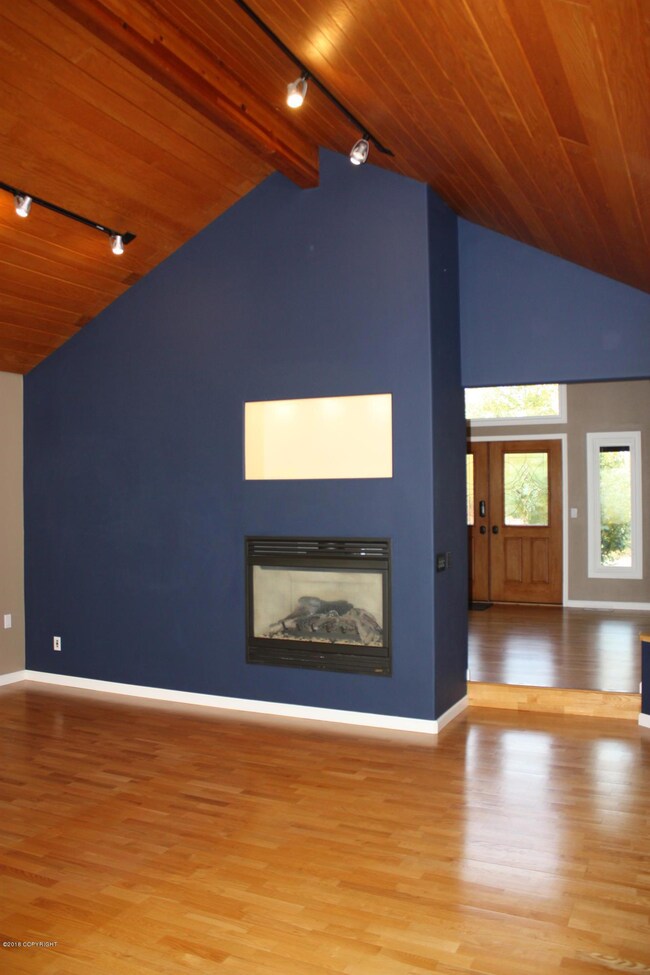 Living room looking at fireplace