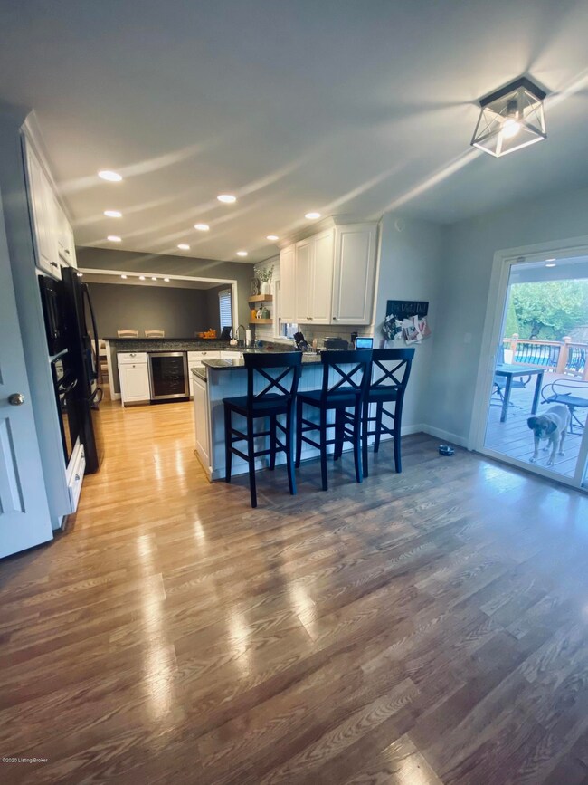 Kitchen from garage entrance