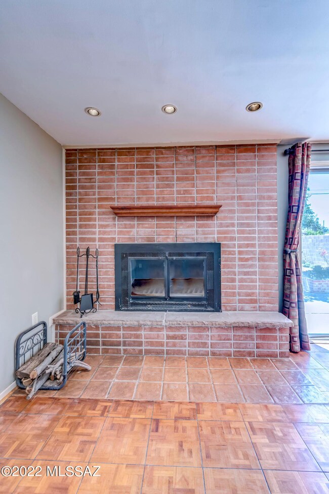 Woodburning fireplace