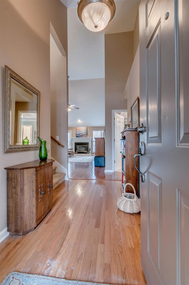 Entry way opens up to home