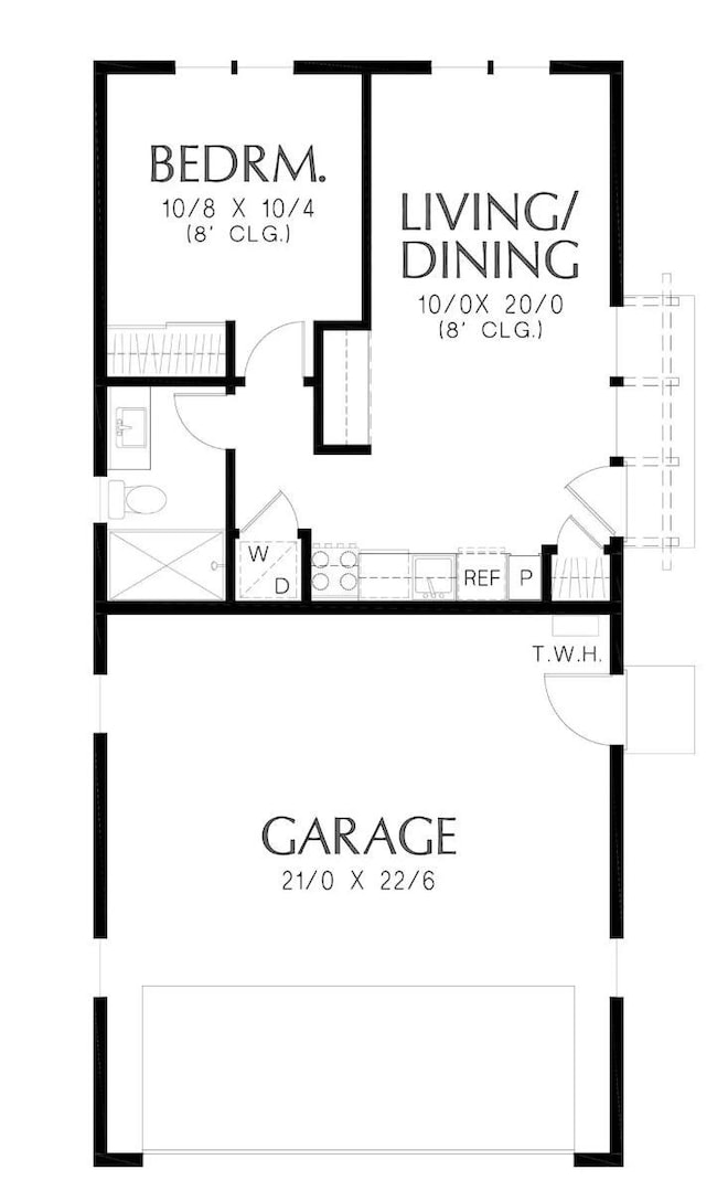 Garage ADU floorplan