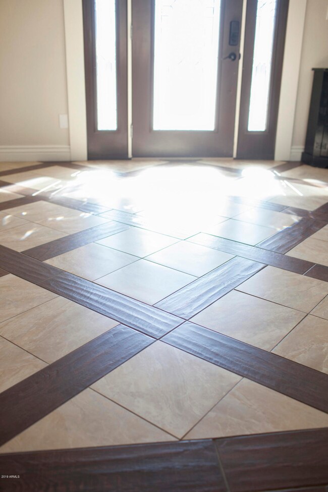 Cross set custom tile