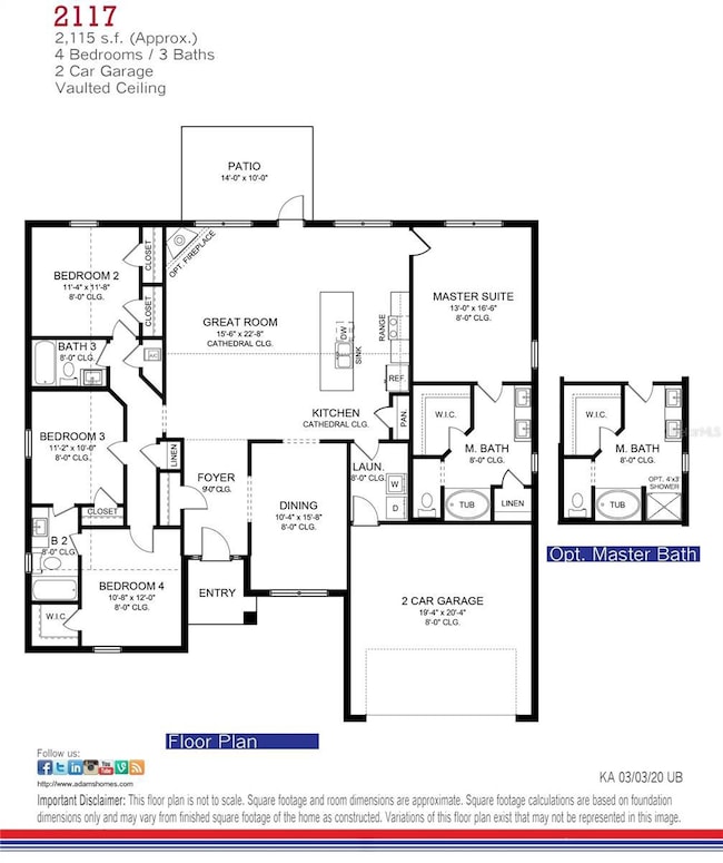 HOME HAS 3 CAR SIDE ENTRY GARAGE!