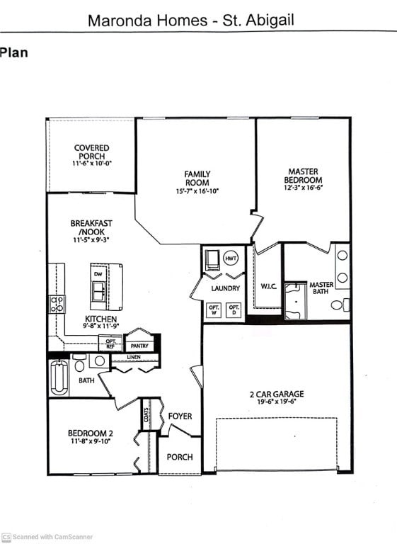 St. Abigail floor plan