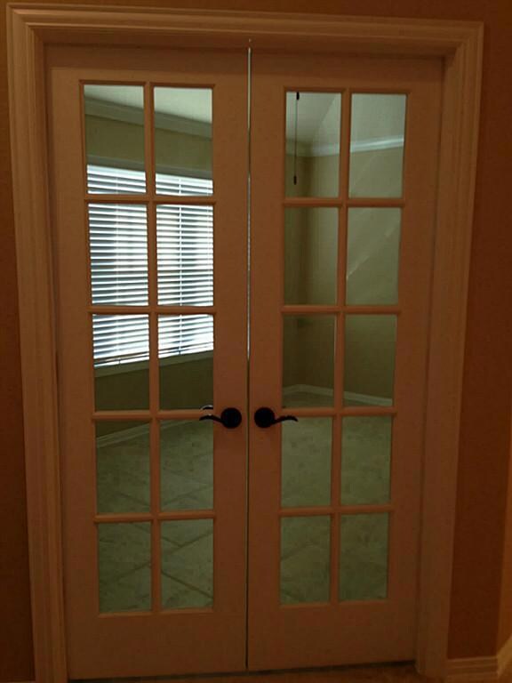 Beautiful glass doors to study.dining.