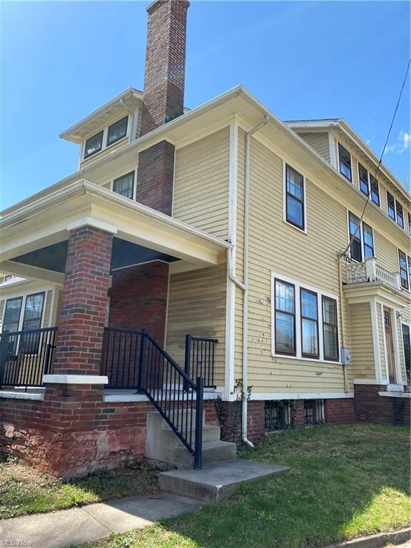 This is one of the 4 porches.  Since this was once a duplex, there are plenty of sitting areas.