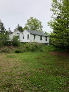 back yard and rear of home