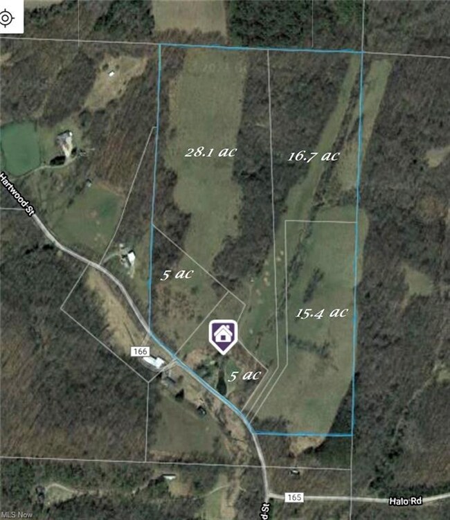 70.88 Acres with home one one parcel and 4 additio