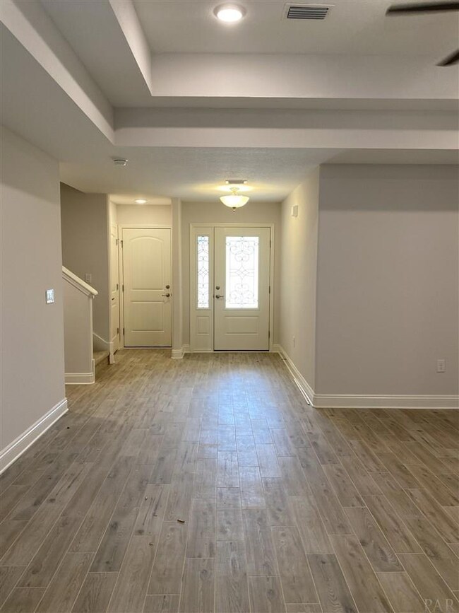Here's a view of the becoming foyer.