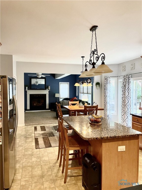 KITCHEN OPEN TO FAMILY ROOM