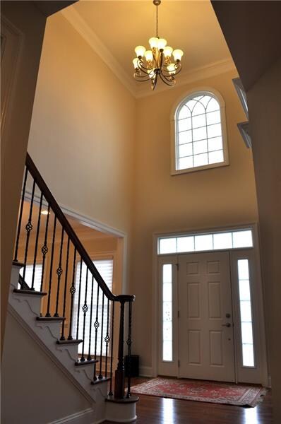 Greet your guest in this grand 2 story Foyer with 