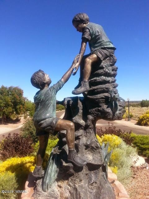 Seen when you drive down the entrance