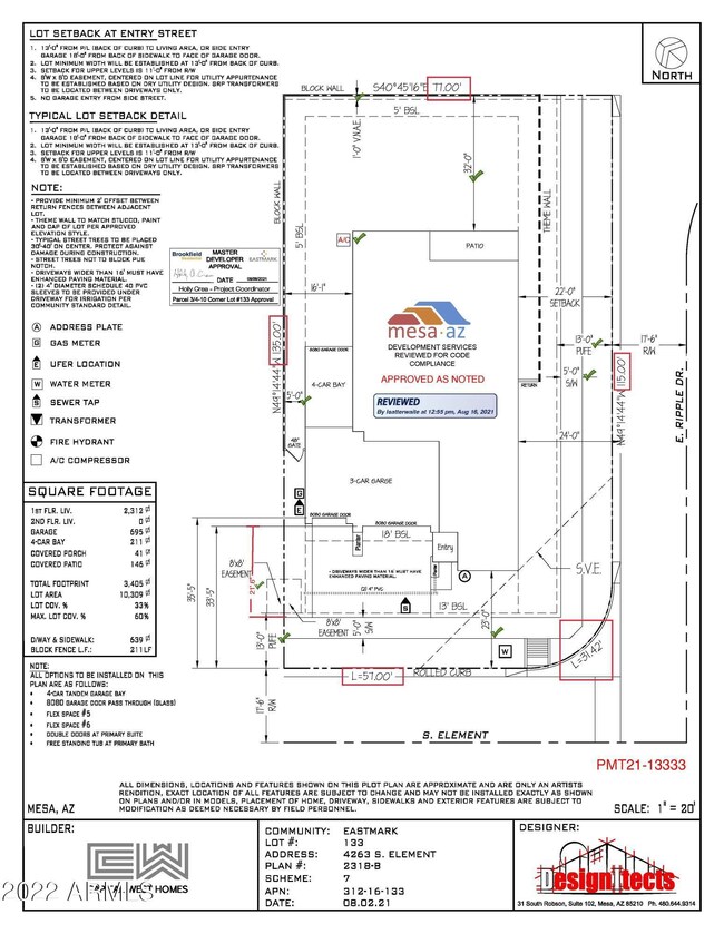 133 Plot Plan - City Approved
