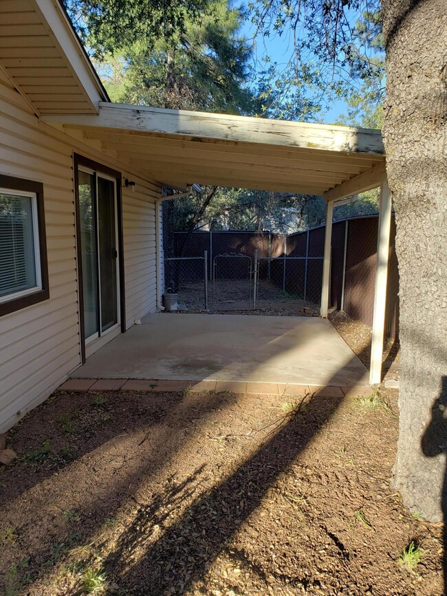 Covered back patio