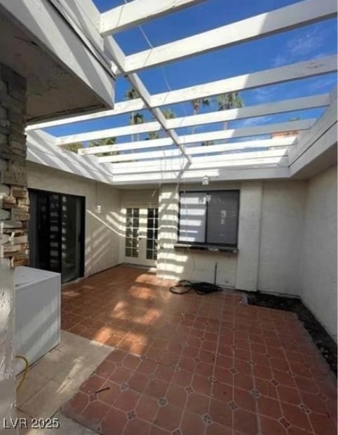 View of patio / terrace featuring french doors