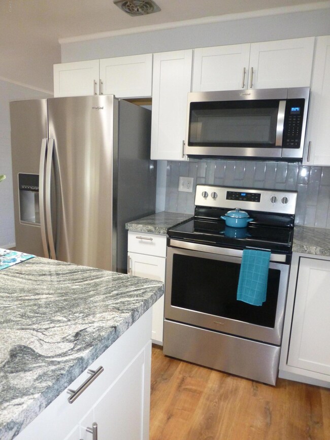 Stainless steel range & microwave