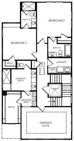The top floor is where you will enjoy 3 private re